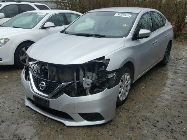 3N1AB7AP0GY277303 - 2016 NISSAN SENTRA S GRAY photo 2