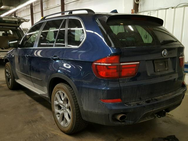 5UXZV4C53D0B13679 - 2013 BMW X5 XDRIVE3 BLUE photo 3