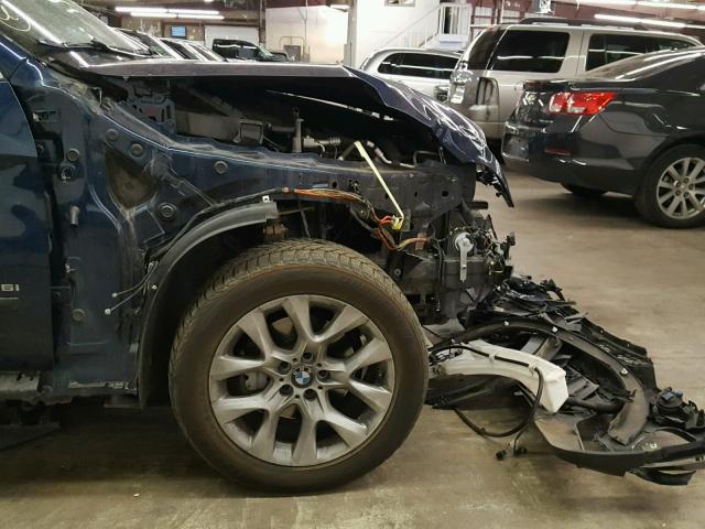 5UXZV4C53D0B13679 - 2013 BMW X5 XDRIVE3 BLUE photo 9