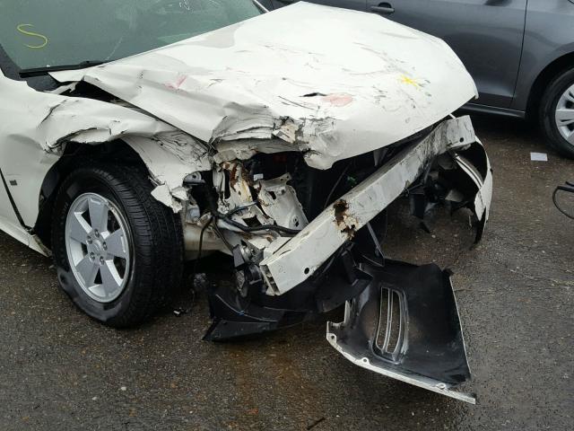 2G1WT57K491136342 - 2009 CHEVROLET IMPALA 1LT WHITE photo 9