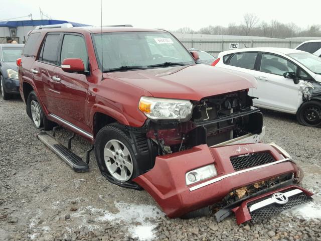 JTEZU5JR4B5017455 - 2011 TOYOTA 4RUNNER SR BURGUNDY photo 1