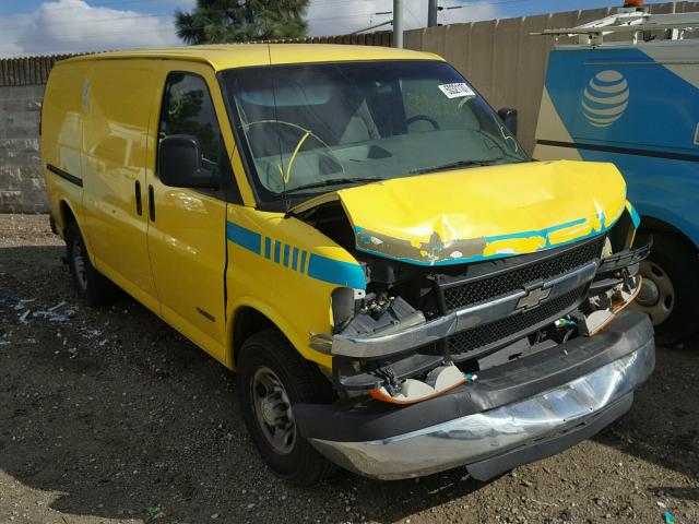 1GCGG25V751233210 - 2005 CHEVROLET EXPRESS G2 YELLOW photo 1