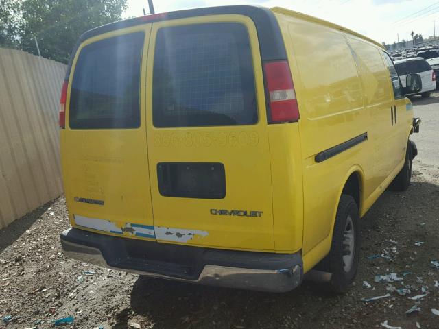 1GCGG25V751233210 - 2005 CHEVROLET EXPRESS G2 YELLOW photo 4