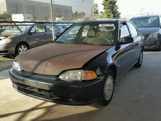 JHMEH9696SS022695 - 1995 HONDA CIVIC EX GREEN photo 2