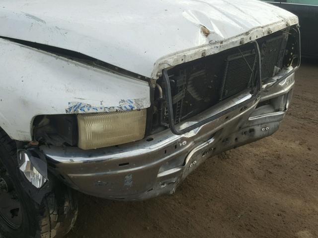 1B7KC26D5VJ625727 - 1997 DODGE RAM 2500 WHITE photo 9