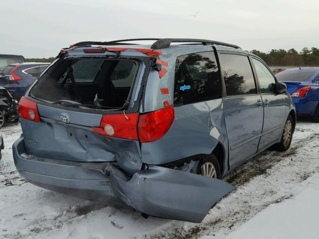 5TDBK23C77S006194 - 2007 TOYOTA SIENNA LE BLUE photo 4