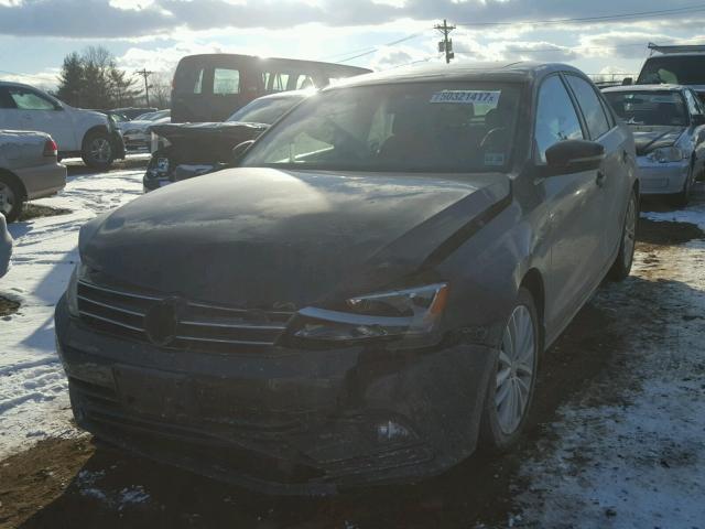 3VWL17AJ7GM210111 - 2016 VOLKSWAGEN JETTA SEL BLACK photo 2