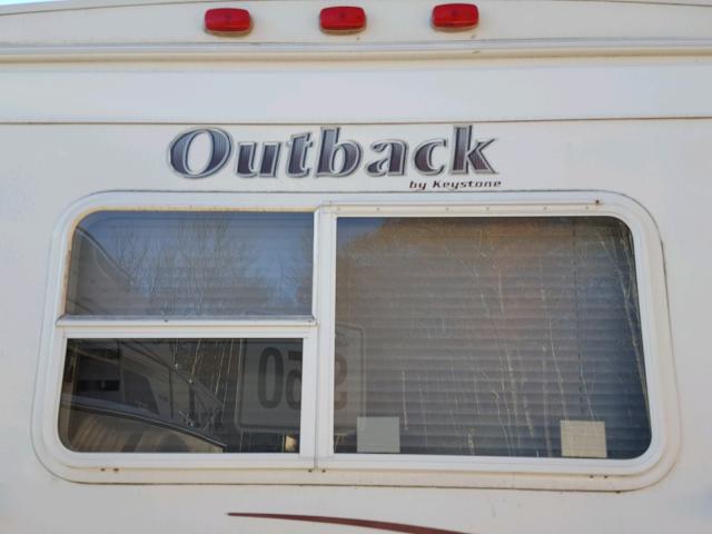 4YDT25R247B452117 - 2007 KEYSTONE OUTBACK WHITE photo 9