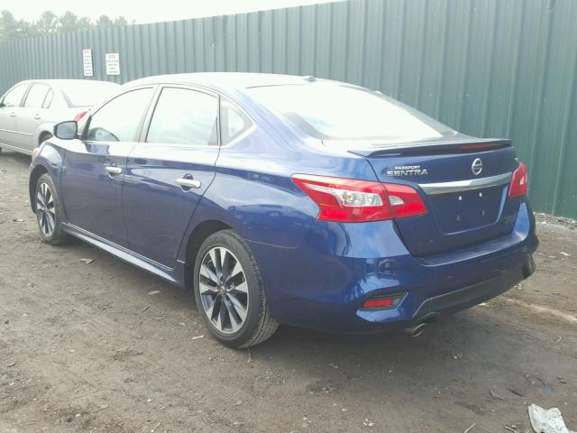 3N1AB7AP4GY255109 - 2016 NISSAN SENTRA S BLUE photo 3