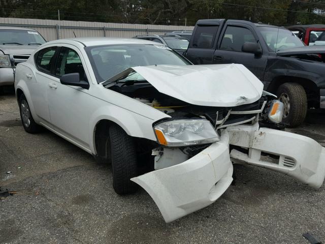 1B3CC4FB5AN220728 - 2010 DODGE AVENGER SX WHITE photo 1