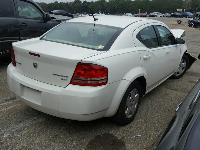 1B3CC4FB5AN220728 - 2010 DODGE AVENGER SX WHITE photo 4