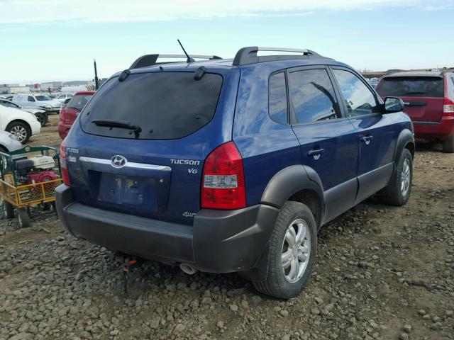 KM8JM72D77U596627 - 2007 HYUNDAI TUCSON GL BLUE photo 4