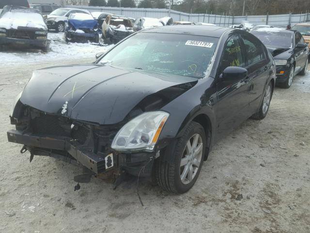 1N4BA41E54C931644 - 2004 NISSAN MAXIMA SE BLACK photo 2