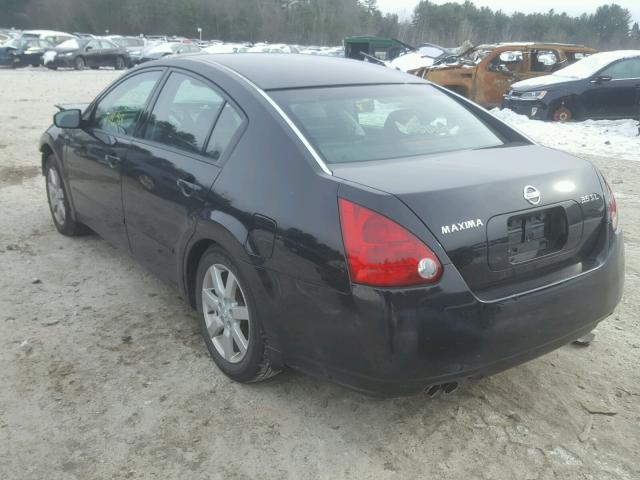 1N4BA41E54C931644 - 2004 NISSAN MAXIMA SE BLACK photo 3