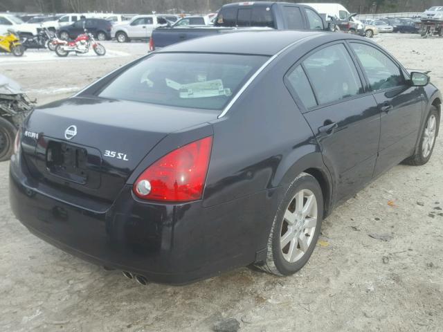 1N4BA41E54C931644 - 2004 NISSAN MAXIMA SE BLACK photo 4