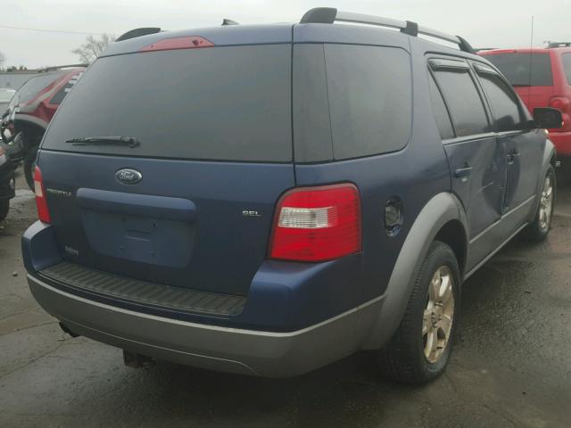 1FMDK02137GA39597 - 2007 FORD FREESTYLE BLUE photo 4