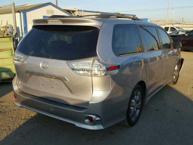 5TDXK3DC3CS179991 - 2012 TOYOTA SIENNA SPO GRAY photo 4