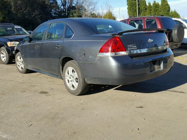 2G1WA5EK1A1110925 - 2010 CHEVROLET IMPALA LS CHARCOAL photo 3