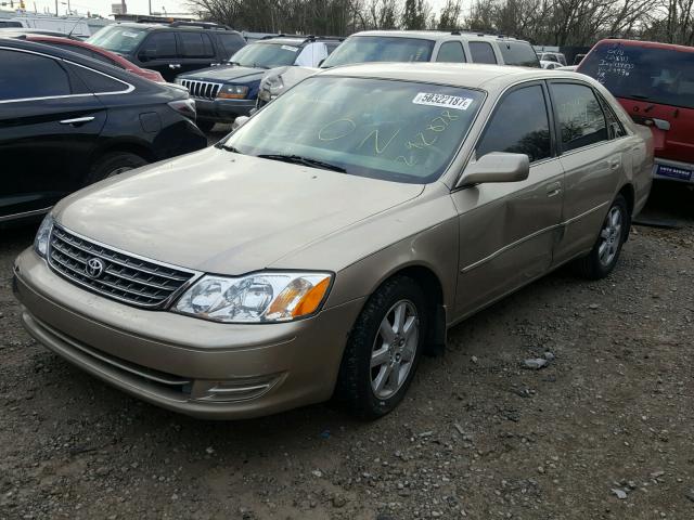 4T1BF28B03U292878 - 2003 TOYOTA AVALON XL GOLD photo 2