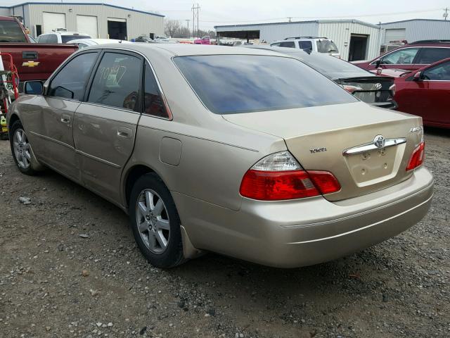 4T1BF28B03U292878 - 2003 TOYOTA AVALON XL GOLD photo 3