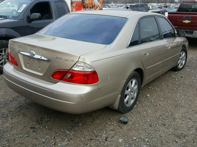 4T1BF28B03U292878 - 2003 TOYOTA AVALON XL GOLD photo 4