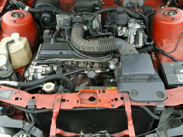 1G1JC1447N7178784 - 1992 CHEVROLET CAVALIER V RED photo 7