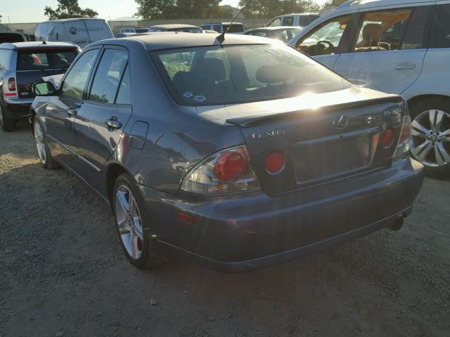 JTHBD192350099930 - 2005 LEXUS IS 300 BLUE photo 3