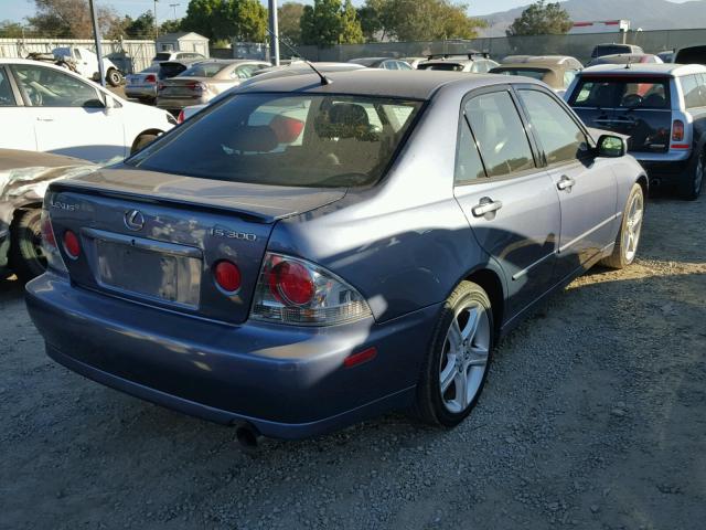 JTHBD192350099930 - 2005 LEXUS IS 300 BLUE photo 4