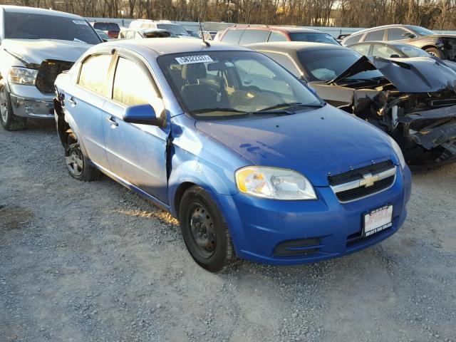 KL1TD5DE1AB125042 - 2010 CHEVROLET AVEO LS BLUE photo 1