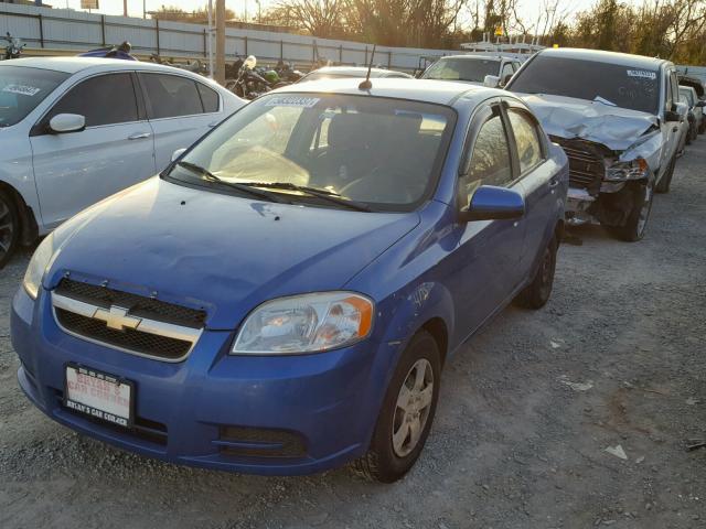 KL1TD5DE1AB125042 - 2010 CHEVROLET AVEO LS BLUE photo 2