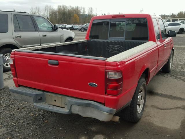 1FTYR14U24PA59141 - 2004 FORD RANGER SUP RED photo 4