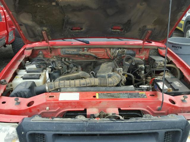 1FTYR14U24PA59141 - 2004 FORD RANGER SUP RED photo 7