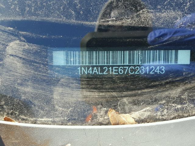 1N4AL21E67C231243 - 2007 NISSAN ALTIMA 2.5 GRAY photo 10