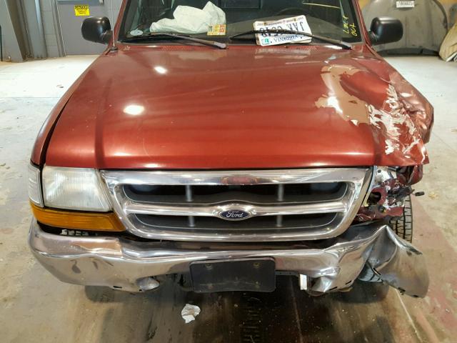 1FTYR14V6YTA71900 - 2000 FORD RANGER SUP RED photo 7