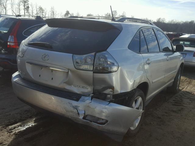 2T2HK31U07C045483 - 2007 LEXUS RX 350 SILVER photo 4