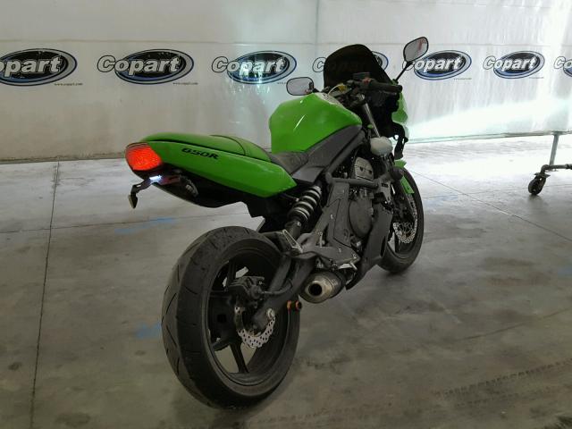 JKAEXEA148A036957 - 2008 KAWASAKI EX650 A GREEN photo 4