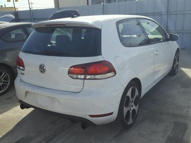 WVWFD7AJ1DW090079 - 2013 VOLKSWAGEN GTI WHITE photo 4