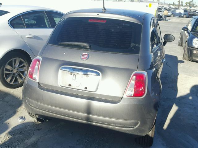 3C3CFFAR4CT200421 - 2012 FIAT 500 POP SILVER photo 4