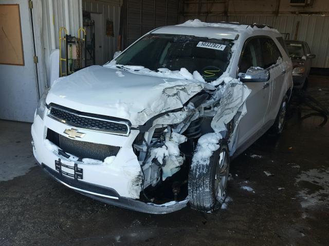 2GNFLGEK5D6257308 - 2013 CHEVROLET EQUINOX LT WHITE photo 2