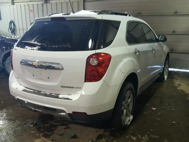 2GNFLGEK5D6257308 - 2013 CHEVROLET EQUINOX LT WHITE photo 4