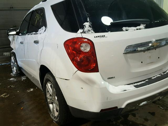 2GNFLGEK5D6257308 - 2013 CHEVROLET EQUINOX LT WHITE photo 9