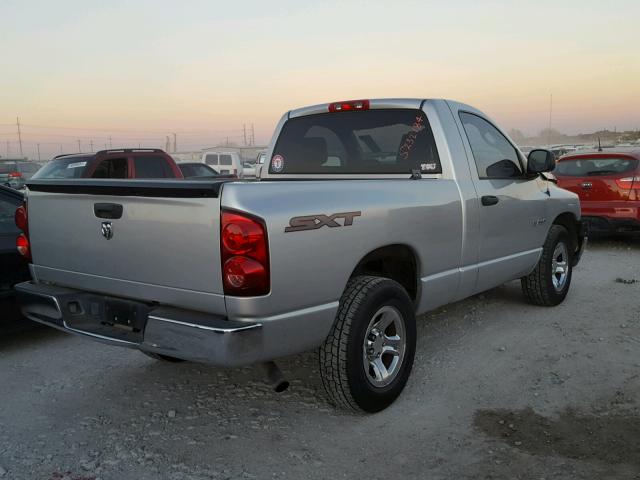 1D7HA16K68J158708 - 2008 DODGE RAM 1500 S SILVER photo 4