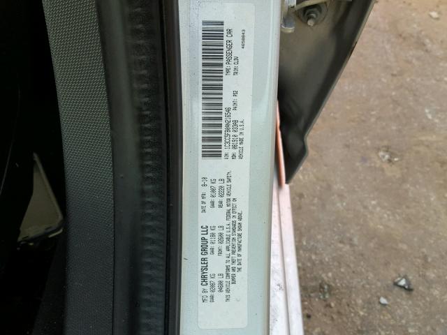 1C3CC5FB0AN216546 - 2010 CHRYSLER SEBRING LI SILVER photo 10