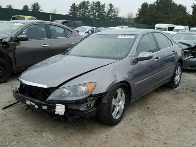 JH4KB16638C003861 - 2008 ACURA RL GRAY photo 2