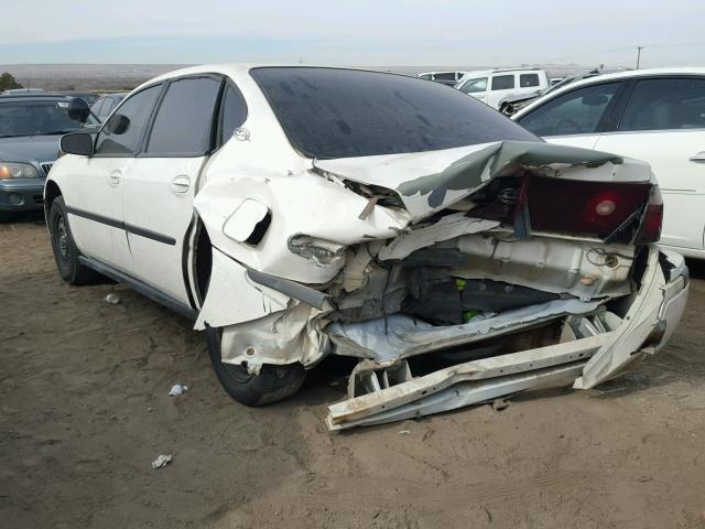 2G1WF55K629331246 - 2002 CHEVROLET IMPALA WHITE photo 3