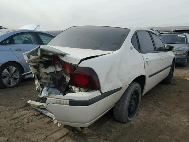 2G1WF55K629331246 - 2002 CHEVROLET IMPALA WHITE photo 4