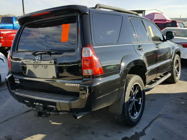 JTEZT14R678011718 - 2007 TOYOTA 4RUNNER SR BLACK photo 4