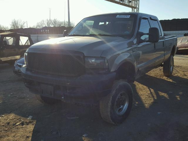 1FTSW31F32EA11799 - 2002 FORD F350 SRW S TAN photo 2