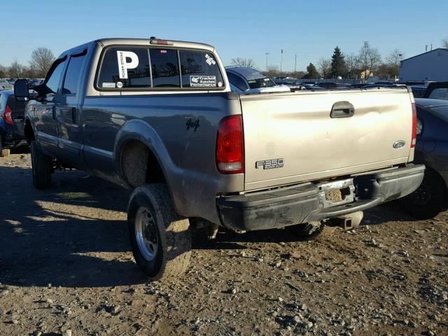 1FTSW31F32EA11799 - 2002 FORD F350 SRW S TAN photo 3