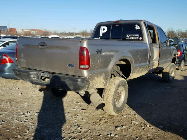 1FTSW31F32EA11799 - 2002 FORD F350 SRW S TAN photo 4